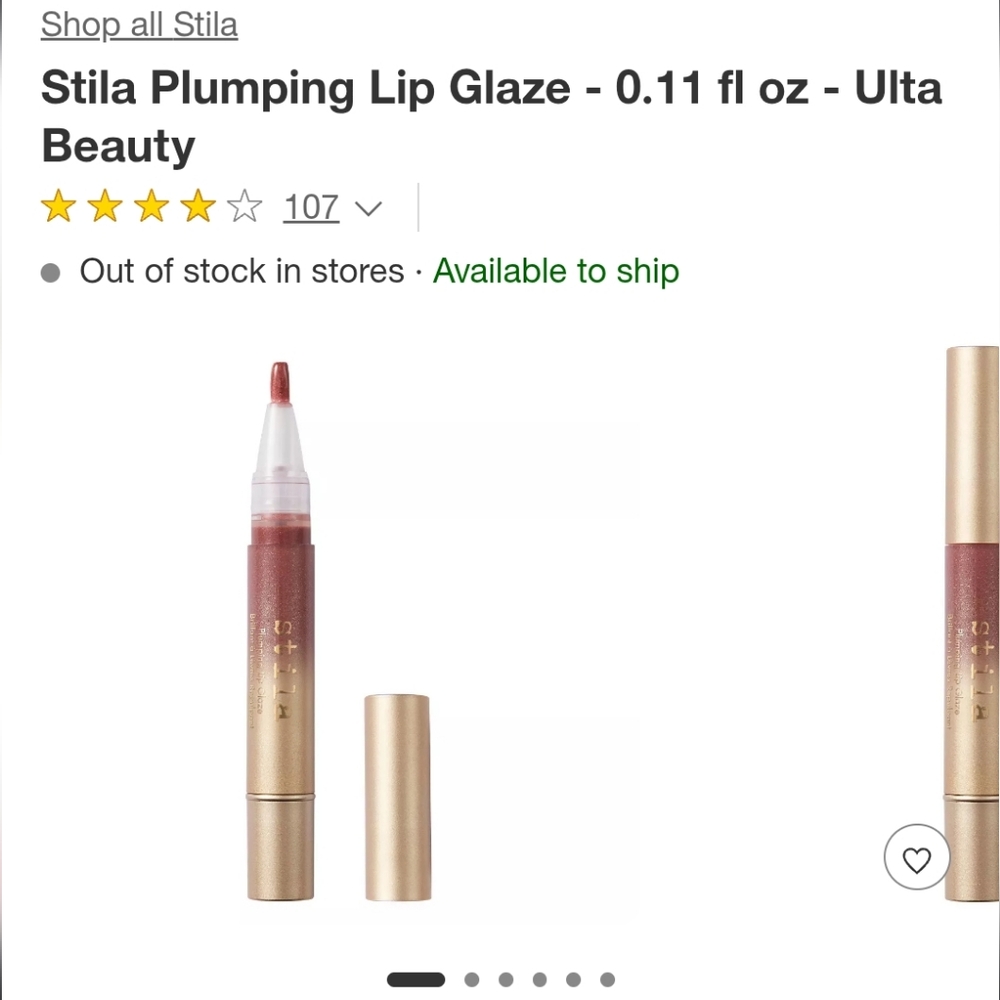 Stila Plumping Lip Glaze Shade Giovanna